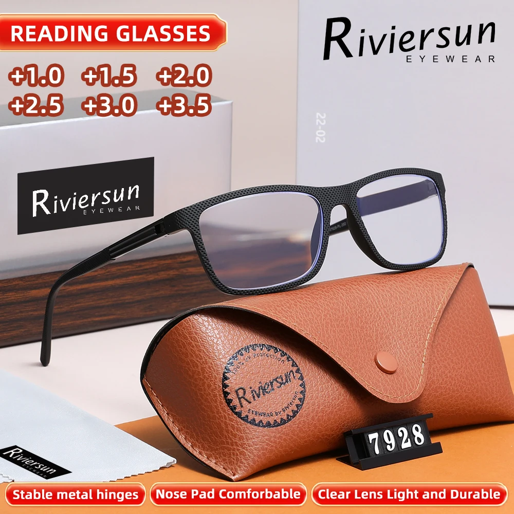 Classic Rectangle Frame Anti-Blue Ray Glasses Unisex Leisure Trendy Computer Protection Writing Studying Eyewear