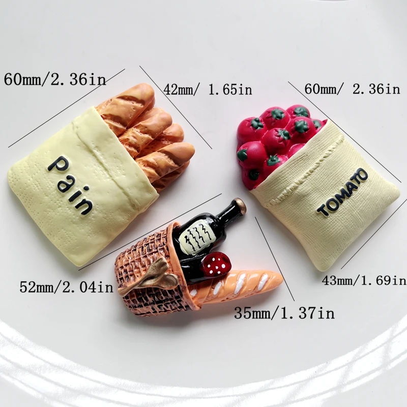 1 piece Cute cartoon bag bread strawberries resin scrapbook DIY imitation food for Christmas party decoration resin flat back