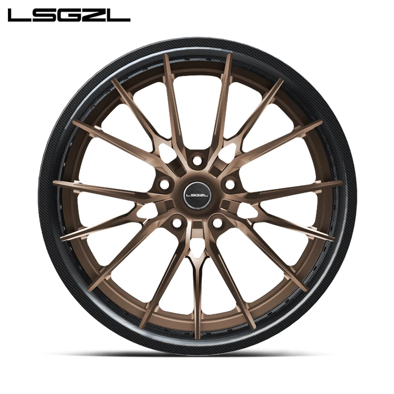 LSGZL Carbon Fiber Wheel 18 19 20 21 Inch Aftermarket Staggered  4x4 Off-road Wheels 5x130 5x114.3 5x127 6x139.7 for Car Wheel - Image 3
