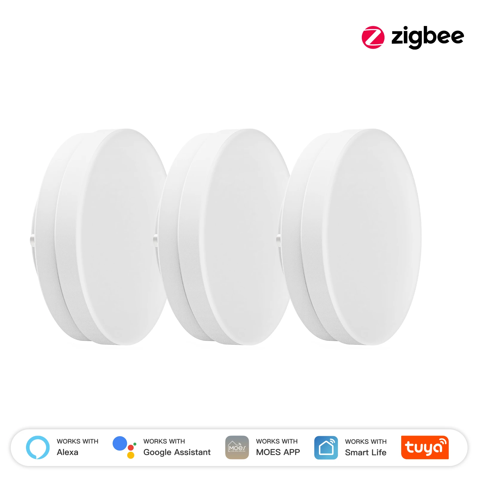 MOES Tuya ZigBee Smart LED Lampe GX53 Farbwechsel Dimmbare Glühbirne Musik Sync Restaurant Schrank Arbeit Mit Alexa Google Hause