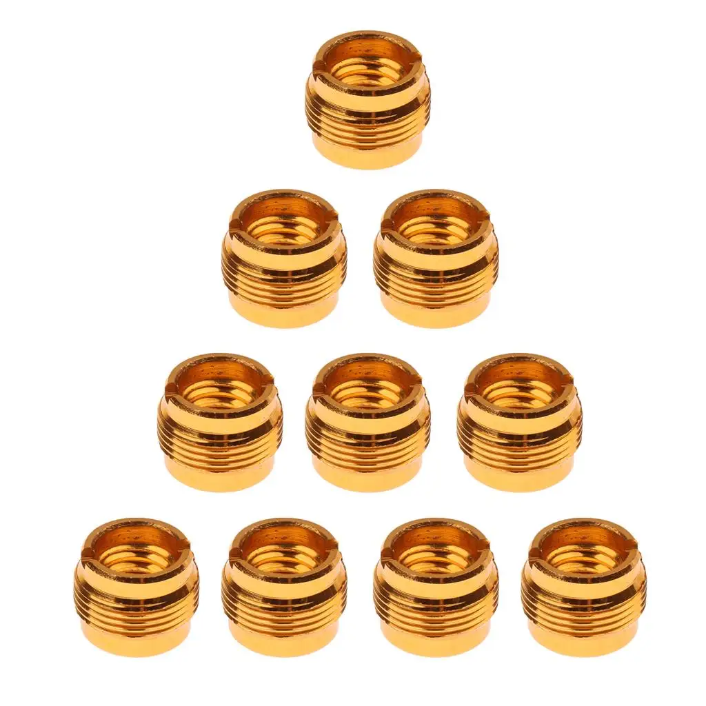 Pack of 10 Microphone Stand Accessory Mic Screw Thread Adaptor 3/8