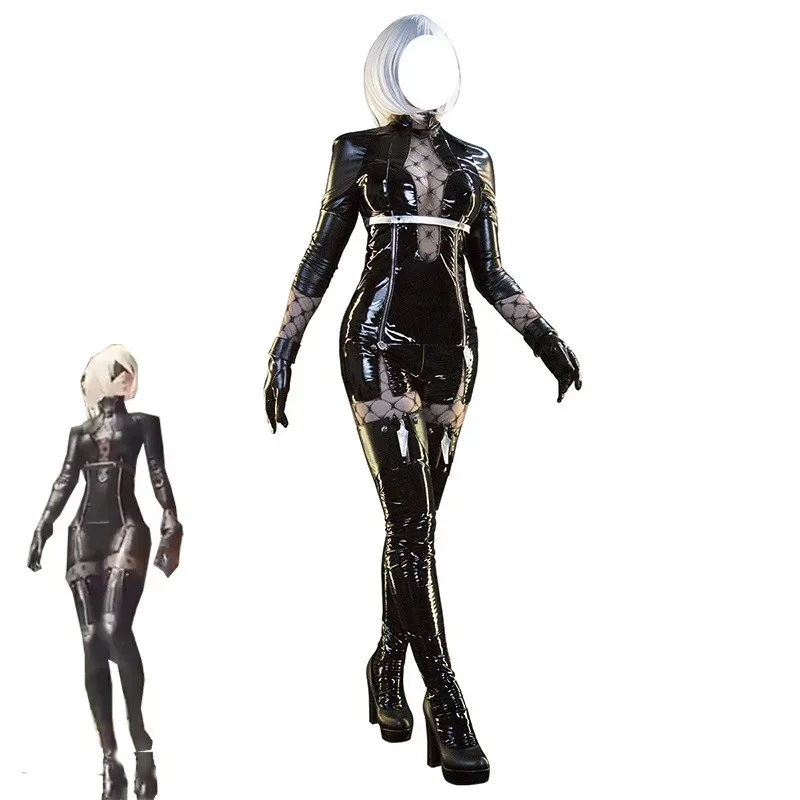 

Game Cosplay NieR:Automata 2B Bodysuit YoRHa No. 2 Type B Costume Women Halloween MOD Costume NieR Automata