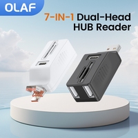 OLAF 5-in-1 USB 3.0 HUB Extender SD/TFcard Reader OTG Function HUB for Connecting USB Devices Such as Mice Keyboards USB Drives