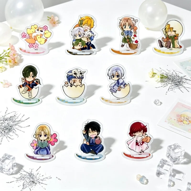 Anime Yona of the Dawn 10CM Q Version New Acrylic Stand Figure Keychain Bookshelf Decoration Yona/Hak/Su-won Anime Lovers