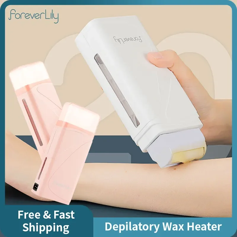 Foreverlily Wax Heater Handheld Cartridge Wax Heating Roller for Leg Armpit Body Hair Removal Machine Waxing Epilator