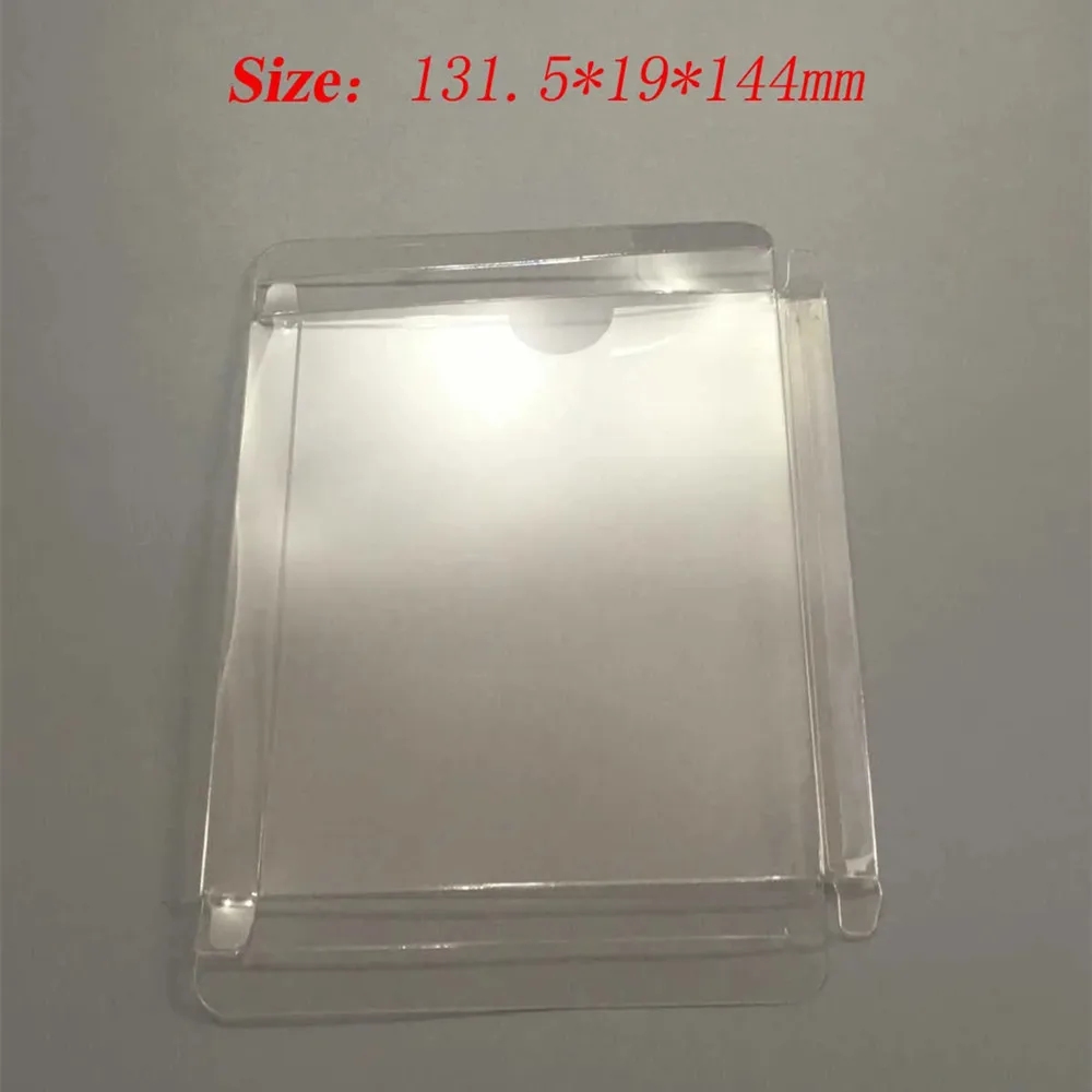 200PCS Transparent Clear box For PS1 Game card plastic PET Protector collection storage protective box