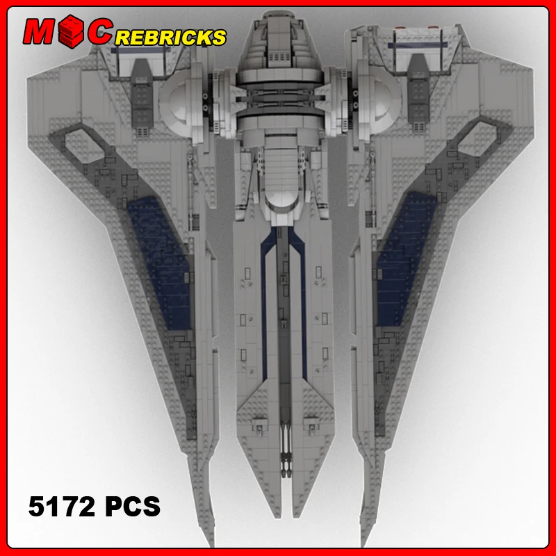 

MOC Space War Series UCS Kom'rk Fighter Model Assembling Bricks Building Blocks Display Boys Toys Children's Xmas Creative Gifts