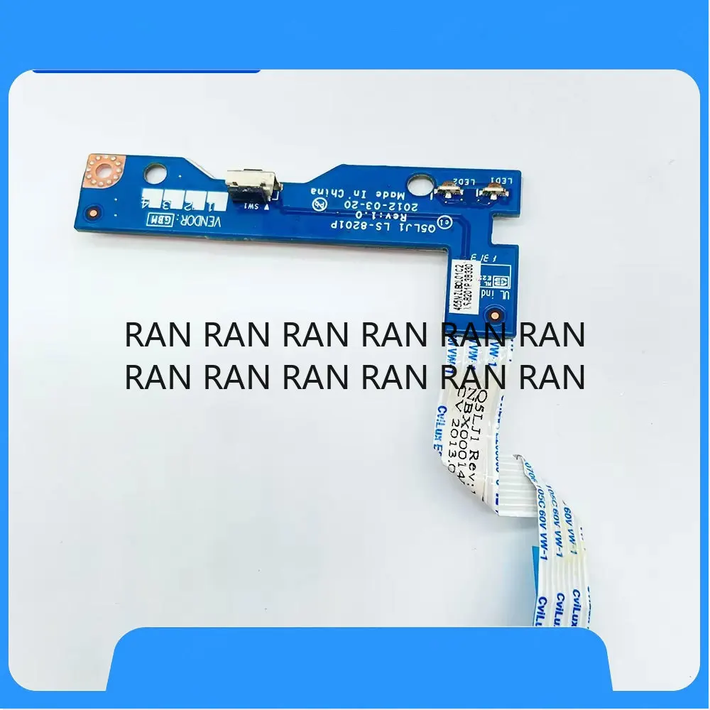 Placa de botão de alimentação para acer m3 M5-581 M5-581G laptop placa de botão de alimentação com interruptor de cabo acessórios de reparo q5lj1 LS-8201P