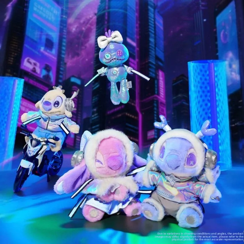 

Мягкая плюшевая кукла Cyber Style Stitch & Angel, модный мультяшный брелок-украшение для сумки, хит продаж, милый подарок для девочек