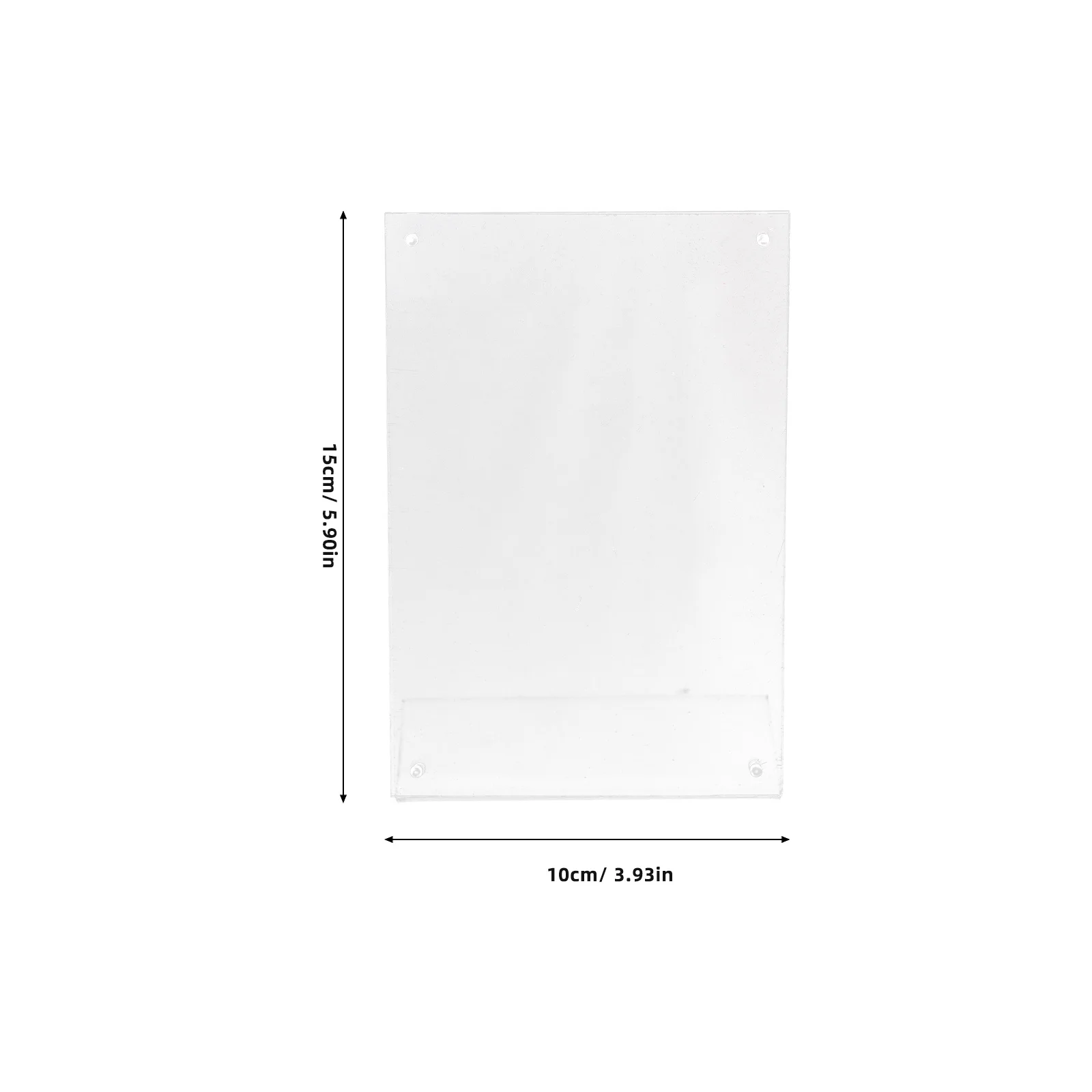 

Acrylic Table 100x150x50mm Poster Holder St Transparent Vertical St Display Holder Poster Menu Brochure Wedding Sign