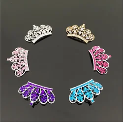 5Pcs 55x30MM 6 Colors Rhinestone Flat Back Crystal Tiara Crowns Embellishment Bridal Wedding Decorations