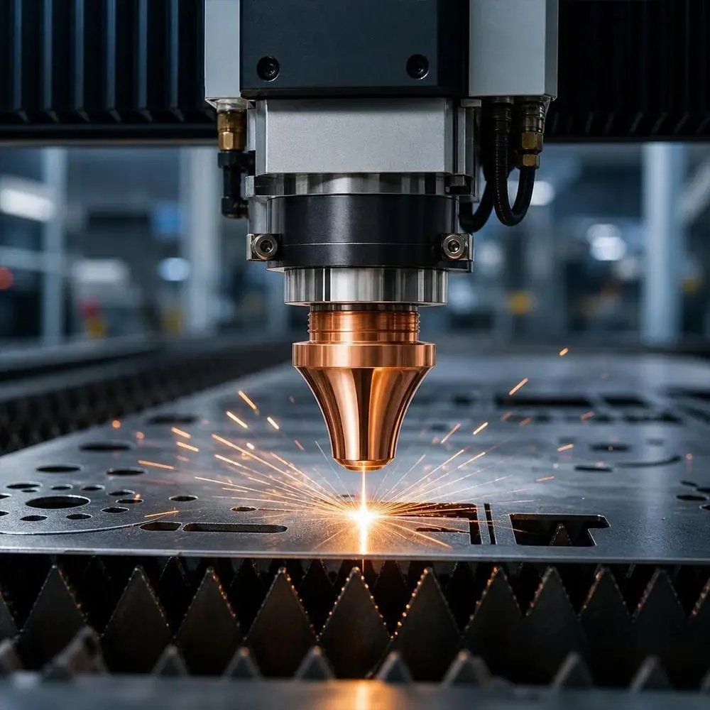 Copper Laser Nozzle Laser Cutting Nozzle Copper Beveling Structure Bevel Cutting Nozzle Single Layer Option