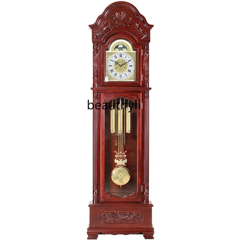 

Z.z.Floor clock Living room Household machinery New Chinese retro winding old clockwork clock Large pendulum clock