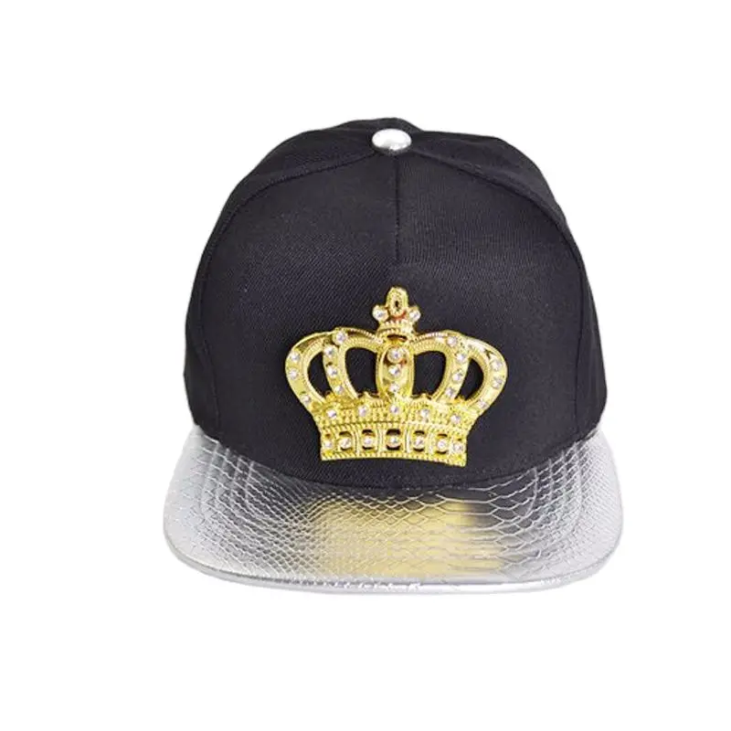 Doitbest Fashion Leather Autumn Brand Metal Crowne Europe Baseball Cap Hat For Men Women Casual Hip Hop Snapback Caps Sun Hats