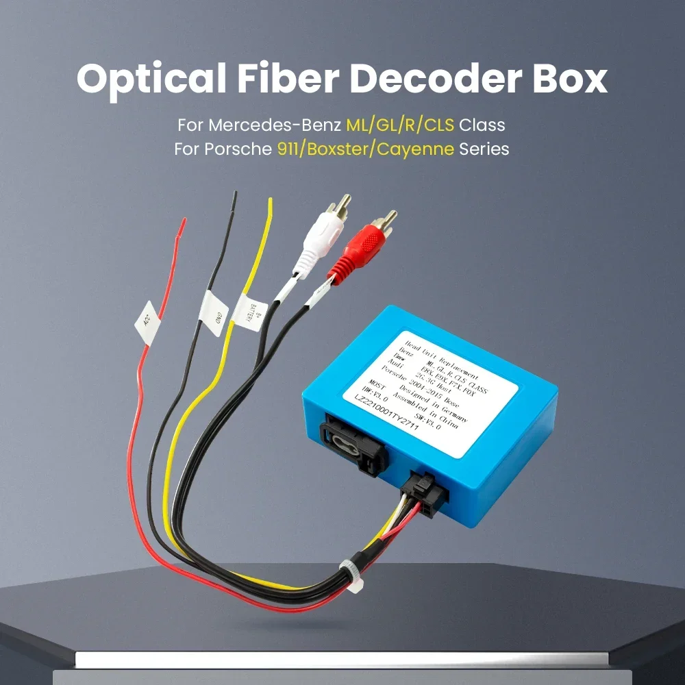 Autoradio Radio Glasfaser Decoder die meisten Box für Porsche Cayenne Benz Gl ml W211 W209 B200 W203