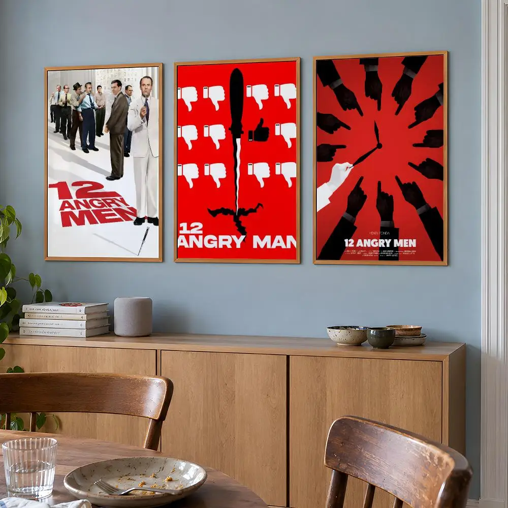Movie 12 Angry Men Juror 8 Henry Fonda Poster Wall Art Print HD Aesthetic Artwork Waterproof Printing For Fans Home Decor Gift