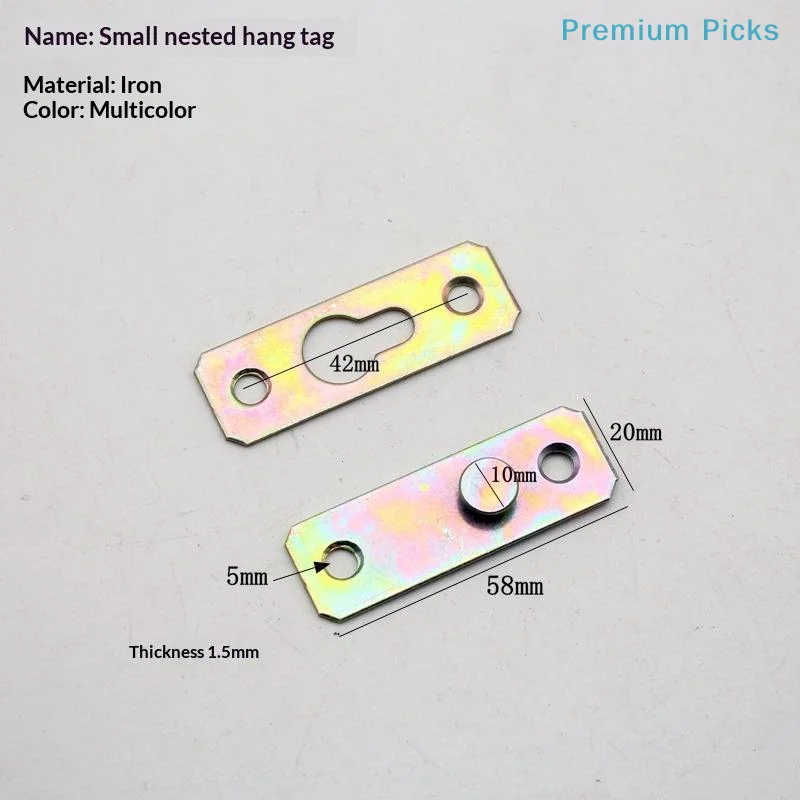 portableDurable Bed Frame Connecting Brackets 1 Set Iron Wood Bed Hook Up Fittings for Home Furniture Maintenance Replacement