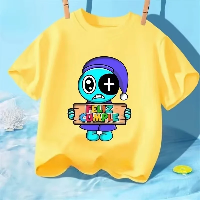 2025 Baby Jongens en Meisjes Dandy's World T-shirt Kinderen Stripfiguur Gedrukt Casual Puur Katoenen T-shirt