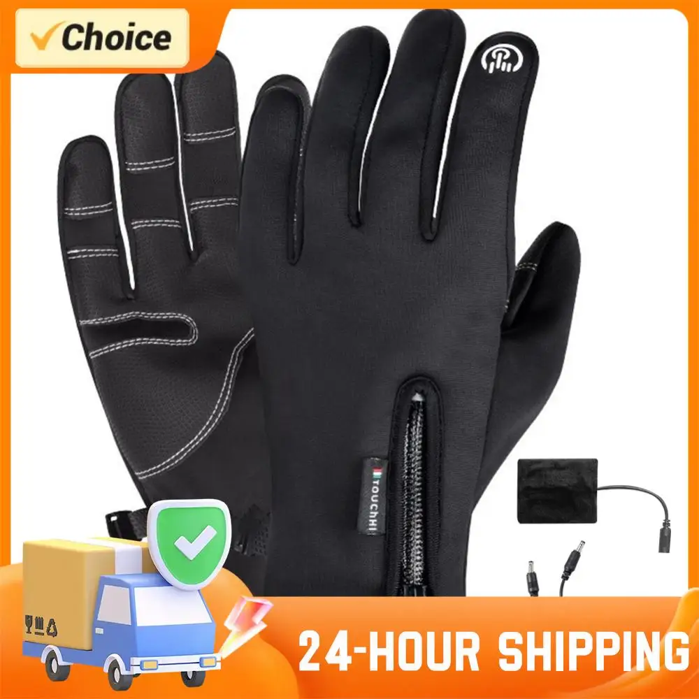 

Перчатки с подогревом, перезаряжаемые через USB, ветрозащитные, водонепроницаемые, зимние перчатки, идеально подходящие для катания на лыжах, велоспорта, пешего туризма, использования в холодную погоду