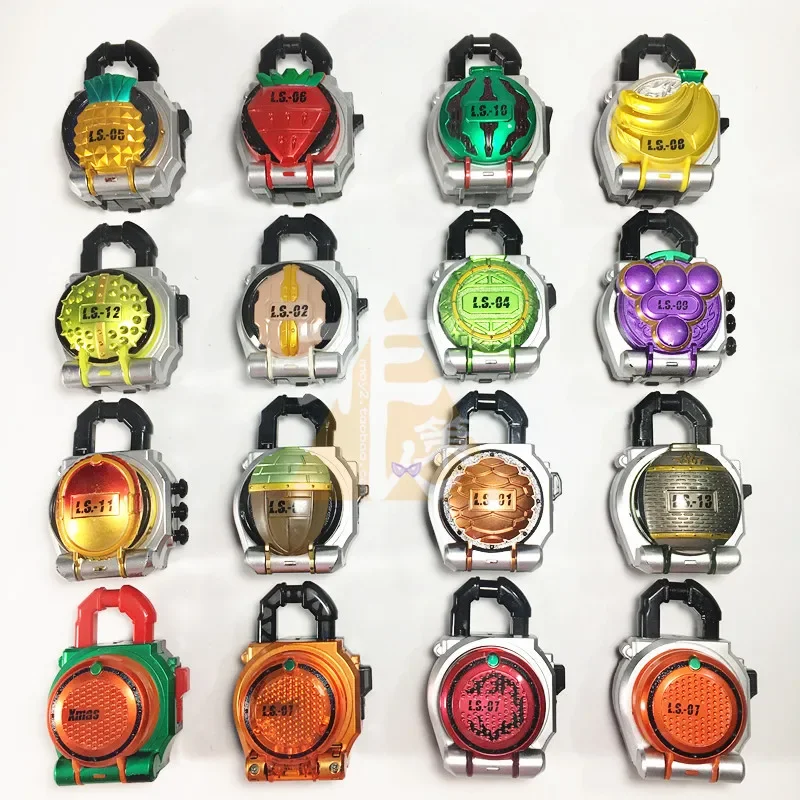 Bandai 2024 Flaw Kamen Rider Belt Lock Fruit Banana Strawberry Cantaloupe Watermelon Walnut Gacha Model Toys Second Hand Student