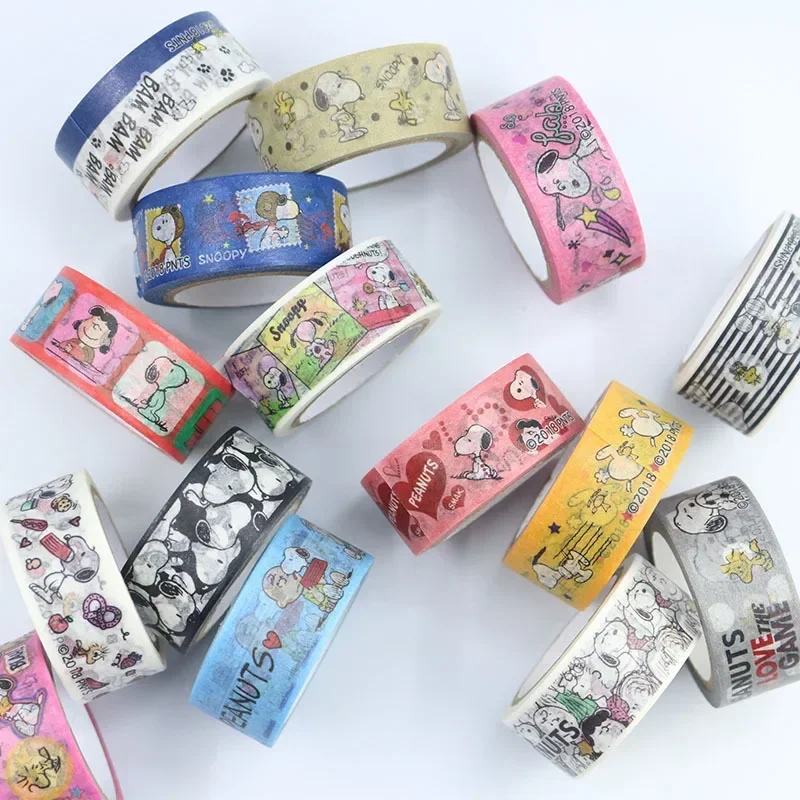 5M Cute Cartoon Snoopy DIY Closure Decorative Washi Tape （Random Not Repeating）