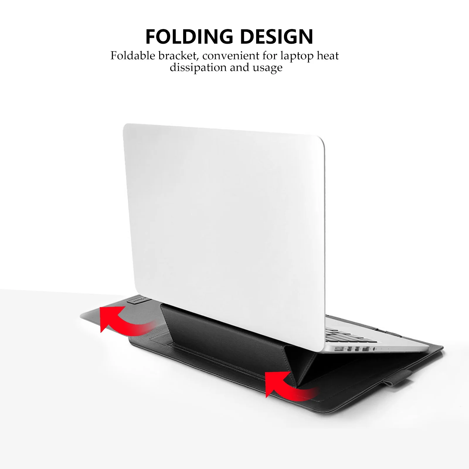 

1 Set Durable Laptop Carrier Case With Bracket Sleeve Data Line Pouch And Mouse Bag