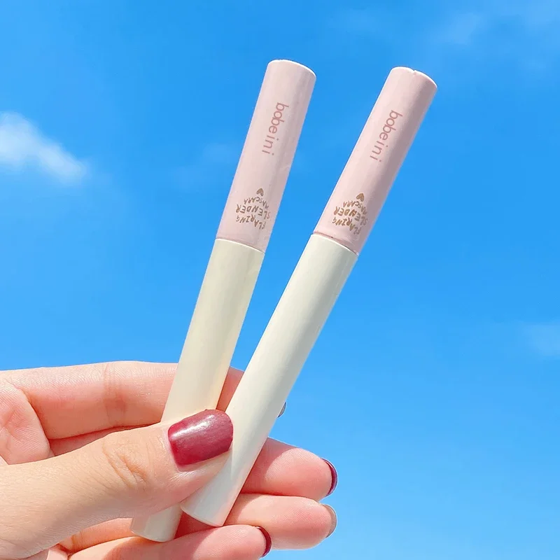Mascara arricciacapelli in fibra di seta, pennello ultrafine, allungamento e volumizzante, impermeabile, a prova di sbavature, a lunga durata, unisex, sicuro per gli occhi