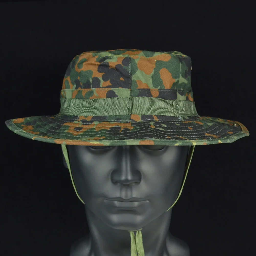 Mege Tactical Camouflage Bonnie Hat US Outdoor Hiking Panama Summer Sun Bucket Cap Gear