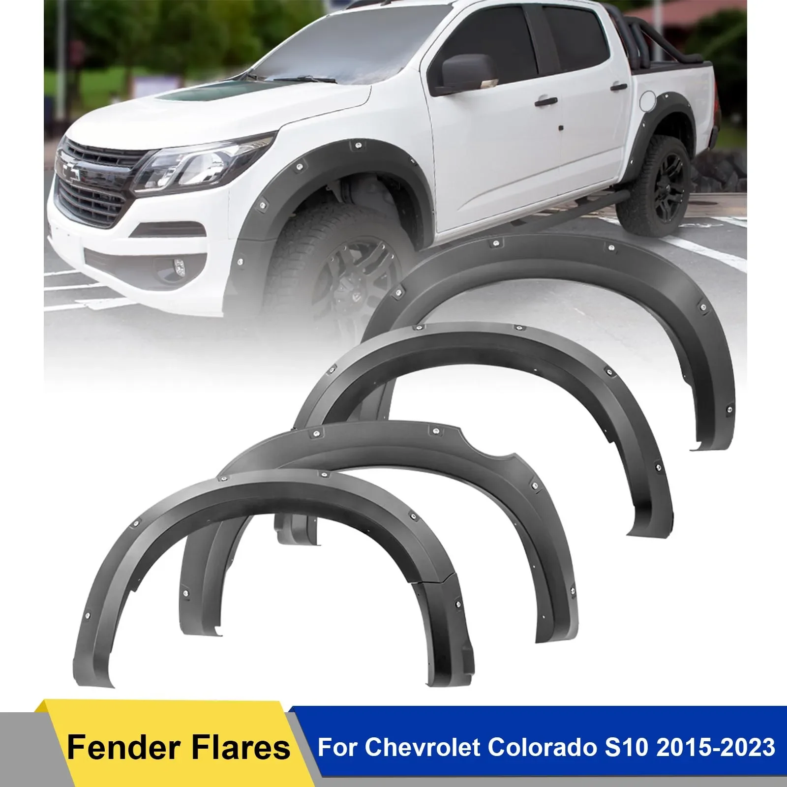 Fender Flares Mudguards Wheel Arch for Chevrolet Colorado S10 2015-2021 Double Cabin Model Accessories