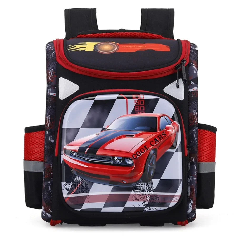 Popular Student Space Bag Super Lightweight 3D Shell Cartoon Image Car Cute Exquisite Suitable For Child In Grades 1-3 Backpack