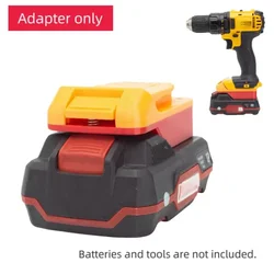 Batteries Converter Adapter For  Lidl Parkside X20V  Lithium  Adapter Convert To  Dewalt 18v Tool without battery and tools)