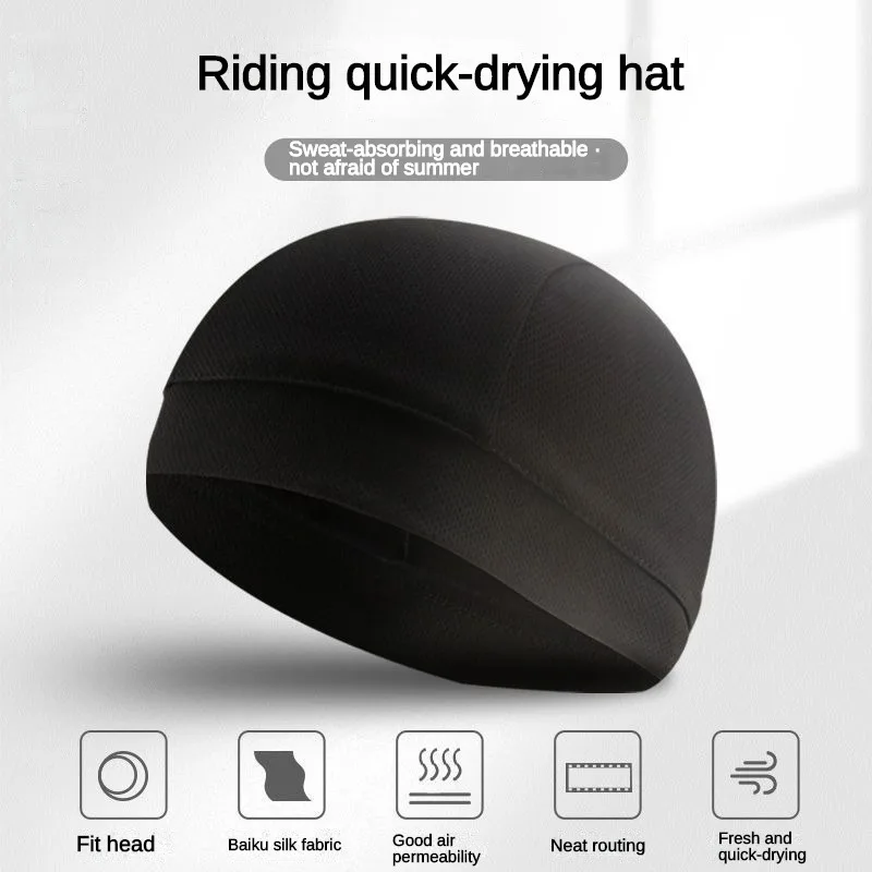 Cycling Hat Summer Helmet Liner Cap Sweat-absorbent Ventilated Bicycle Half-cover Cycling Hat