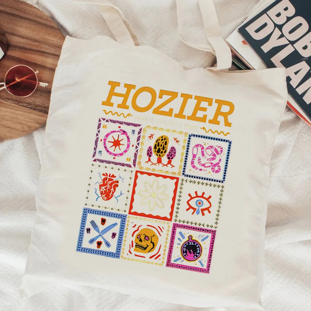 กระเป๋าช้อปปิ้ง hozier กระเป๋าช้อปปิ้งผ้าฝ้าย Bolsa de Tela กระเป๋าช้อปปิ้งถุงปอกระเจา ecobag Shoping SAC tissu