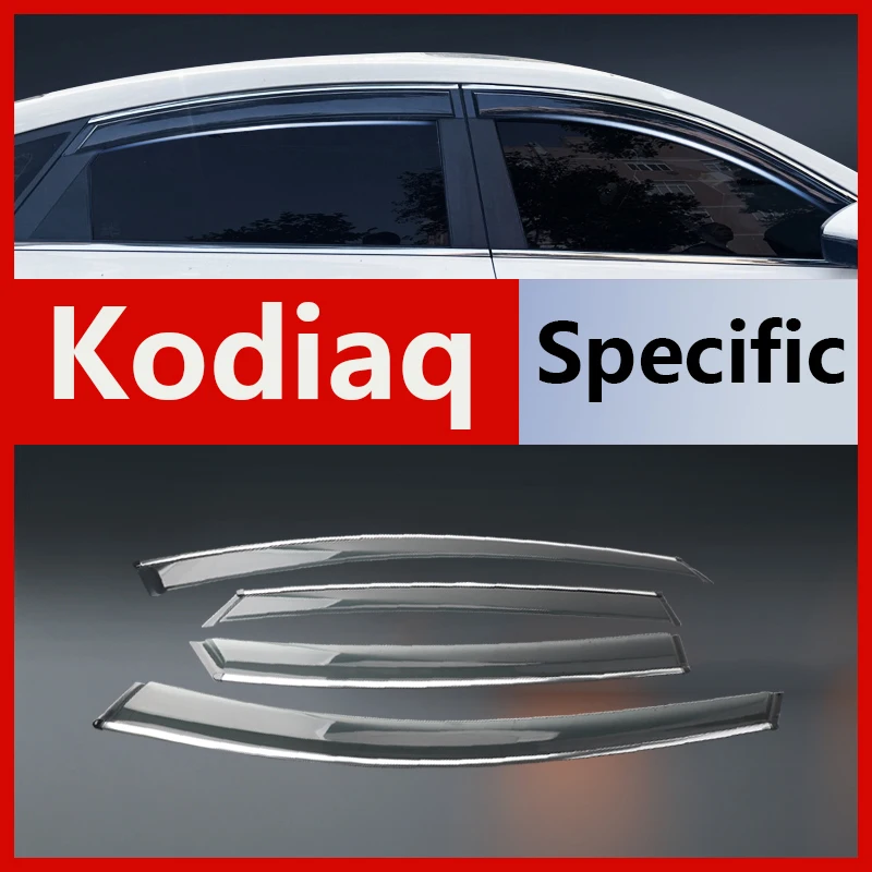 

Специально разработанные дефлекторы окон Skoda Kodiaq: вентиляционные, дождезащитные, для дверей, плоские, влагозащитные накладки