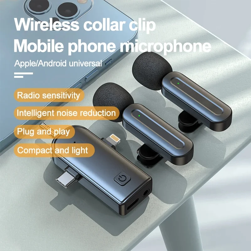 SX26 3 IN 1 อัพเกรด Lavalier ไมโครโฟนลําโพงสําหรับการบันทึกวิดีโอไมโครโฟนไร้สายบลูทูธสําหรับ Tiktok Live Broadcast