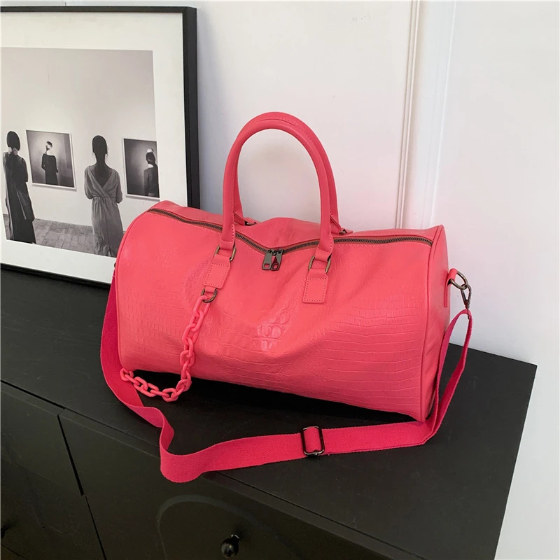 

New Lightweight Travel Bag, Women's Large Capacity Handbag, Fashionable Fitness Bag, Short Distance Shoulder Luggage Bag 숄더백