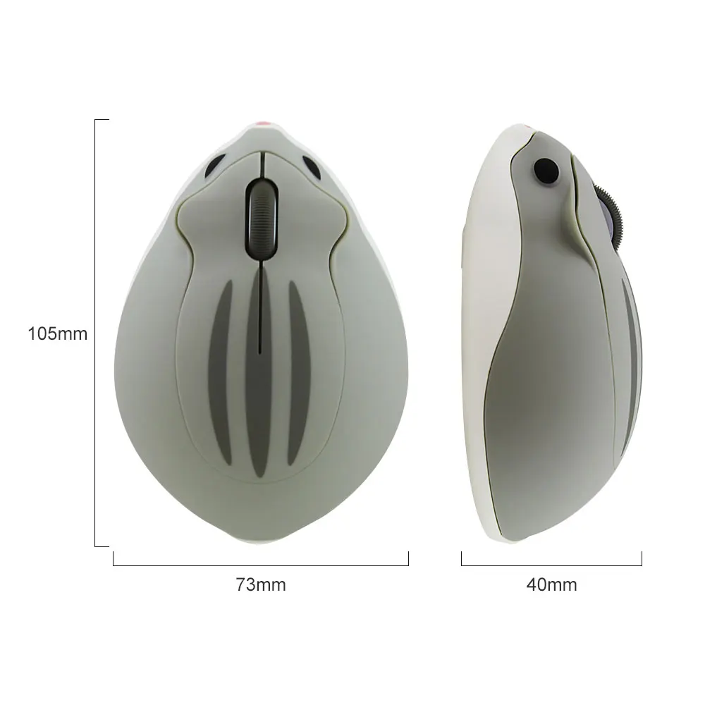 CHUYI New Wireless Mouse Cute Hamster Design Mause 2.4G 1200 DPI Portable Computer Mice Gaming Gifts For Computer Laptop PC