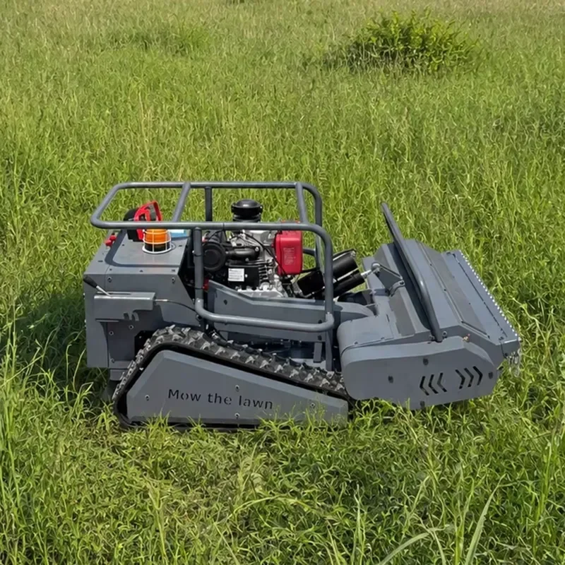 Low Price 800mm 1000mm 1200mm RC Flail Lawn Mower With Tracks Home Garden Agricultural Use
