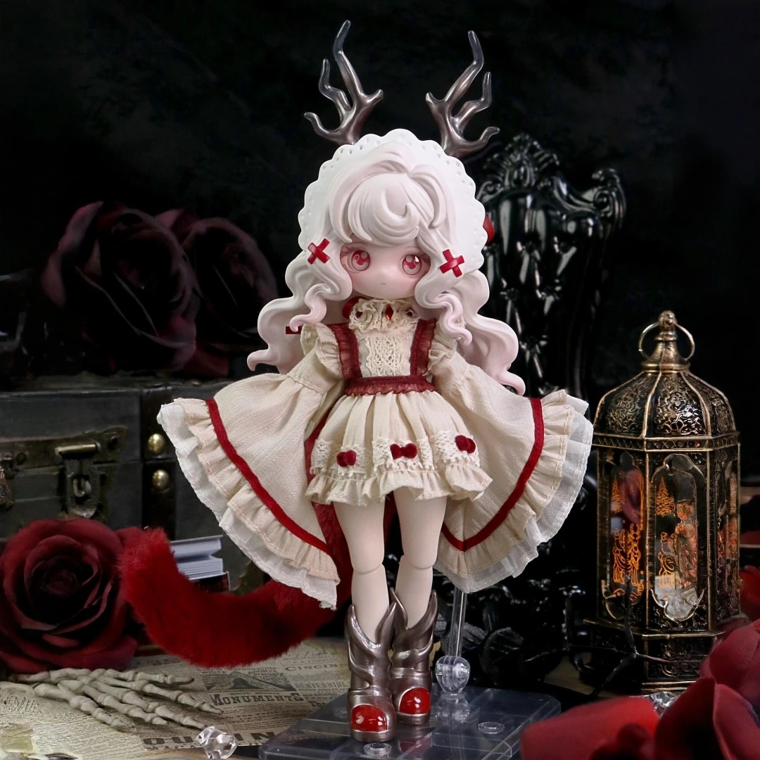 Genuine The Luluelf Story Series 1/12 Action Figure Bjd Blind Box Hang Card Cute Anime Character Model Toy Decoration Doll Gift