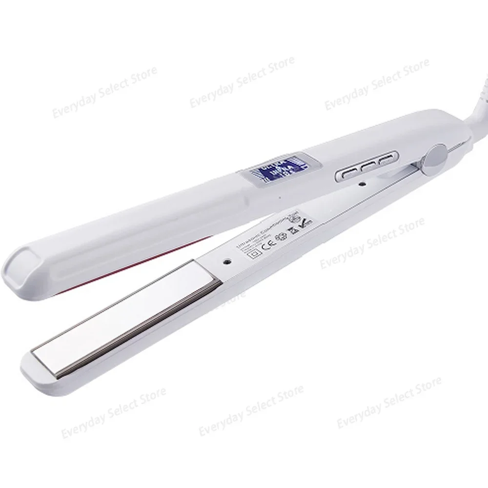 Ultrasonic Infrared Hair Straightener Flat Iron, Multi‑Function Household Styling Clip for Fluffy Hairs Look