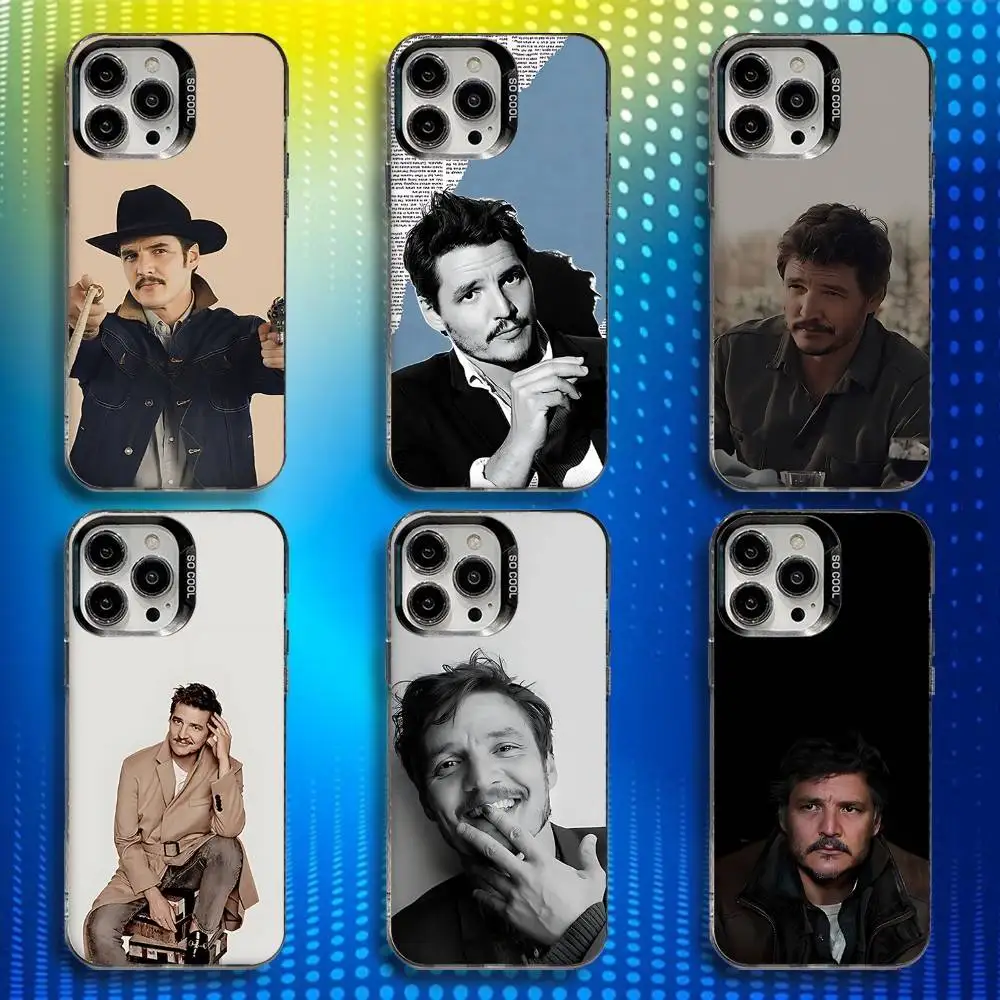 

Actor P-Pedro P-Pascal Phone Case For iPhone 17,16,15,14,13,12,X,8,Pro,Max,Plus,E,SE4,Air,Mini IMD Matte Black