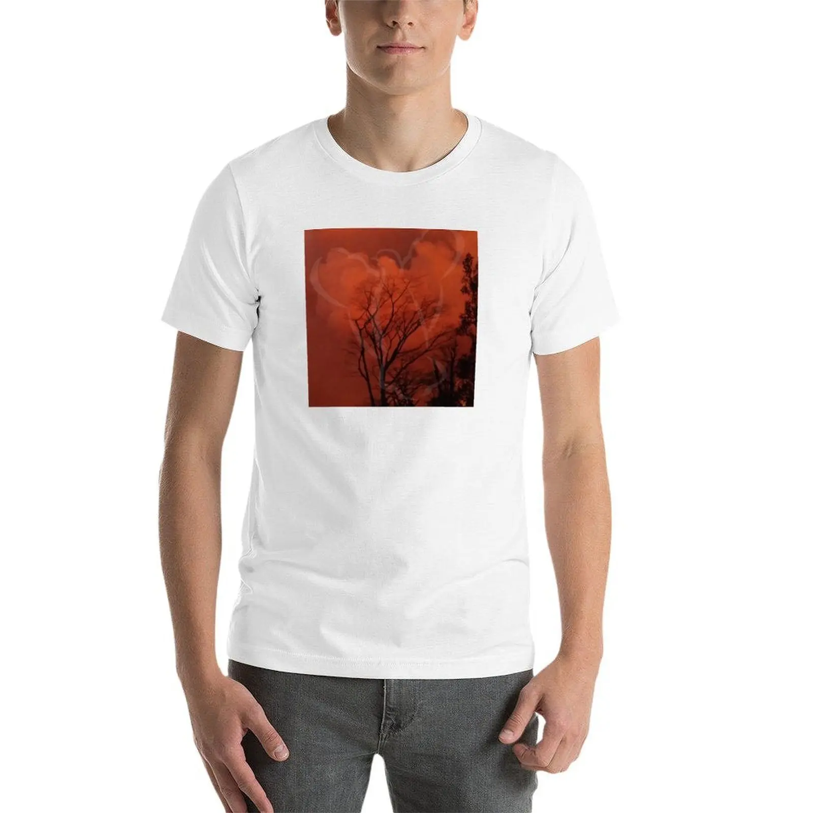 تي شيرت تي شيرت AHT تي شيرت رابتور أوف مان قميص مطبوع جرافيك - تي شيرت رجالي مخصص من القطن لسلام النار