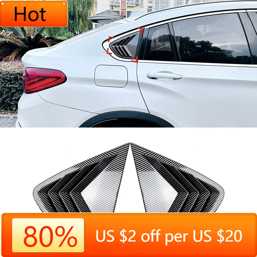 

Бамперы, горячая накладка на заднее окно автомобиля для BMW X4 F26 2014-2018 глянцевый черный/углеродное волокно