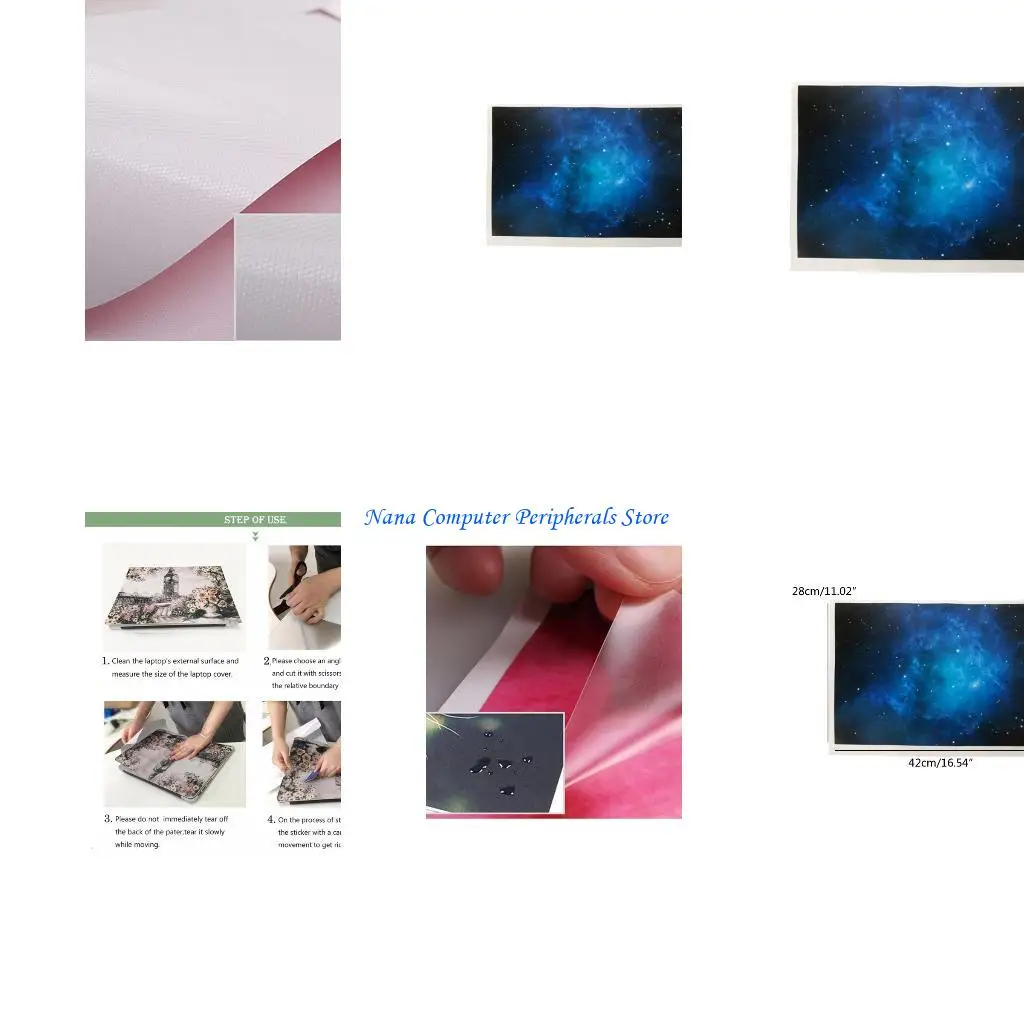 F68Cラップトップステッカースカイカバー用のブルースターリー装飾Dで12〜15のノートブックスキン