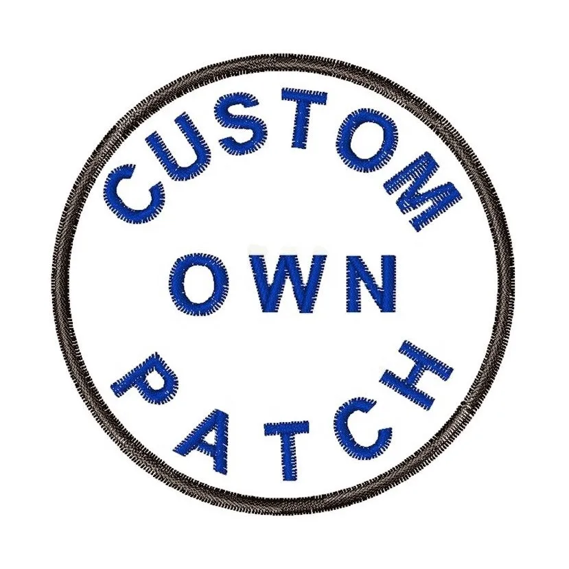 Custom Embroidery Own Patch for Clothing Iron on Applique Embroidered Sew On Hook and Loop Badges