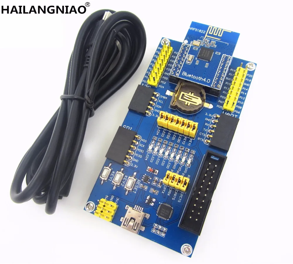 

NRF51822 BLE4.0 Оценочная плата Bluetooth 2,4G Модуль беспроводной связи