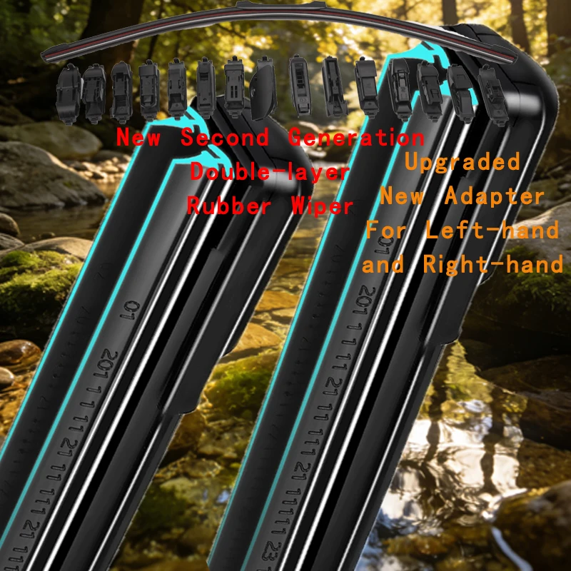 

For Mazda 6 Sedan Hatchback Station Wagon GT GL Facelift 2018 2019 2020 2021 2022 Windshield Car Double Rubber Wiper Blades