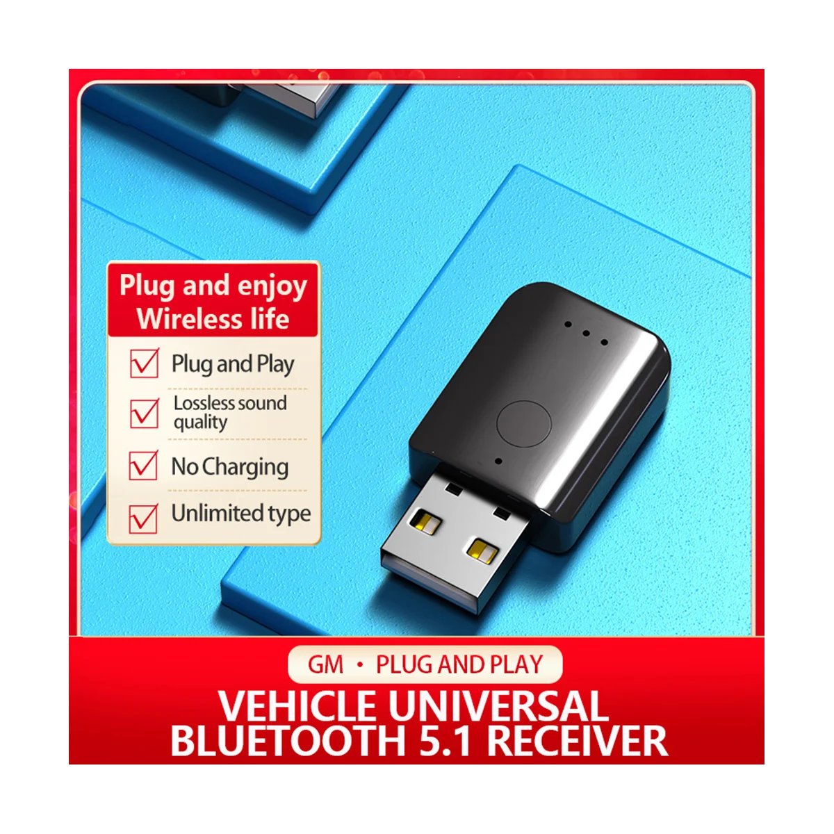 USB Bluetooth 5,1 адаптер беспроводной USB Bluetooth приемник USB аудио передатчик автомобильный Bluetooth адаптер