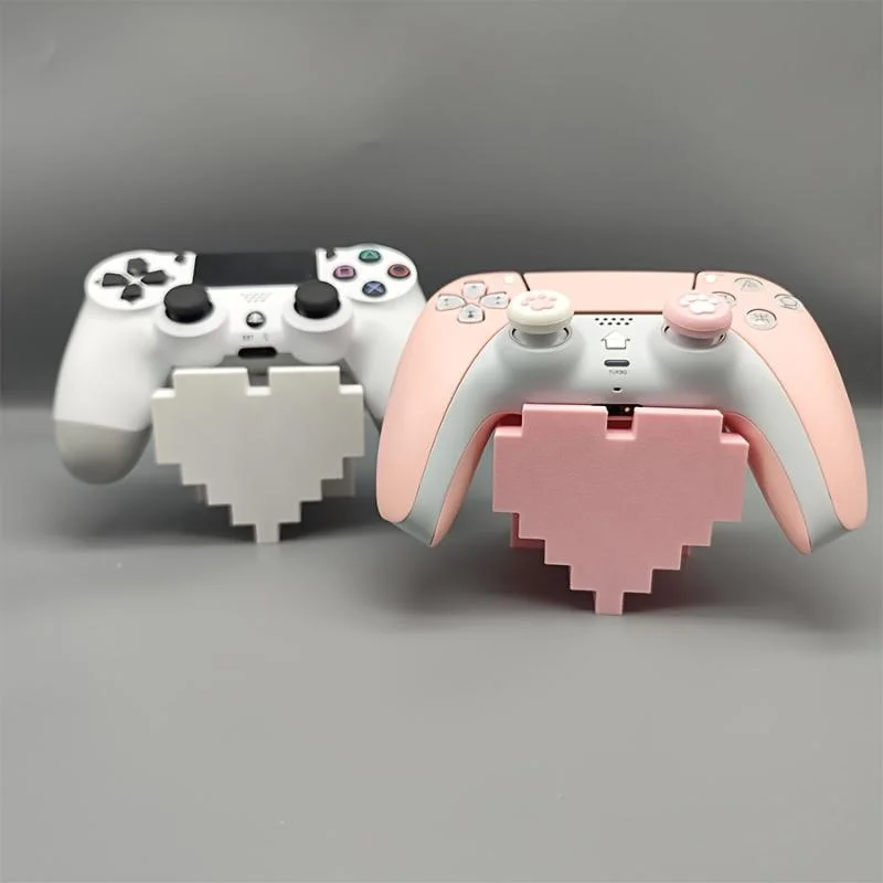 3D Printed Heart Game Accessory Holder Stable Base Desktop Display Shelf Beautiful Decor Craft For Game Controller Storage