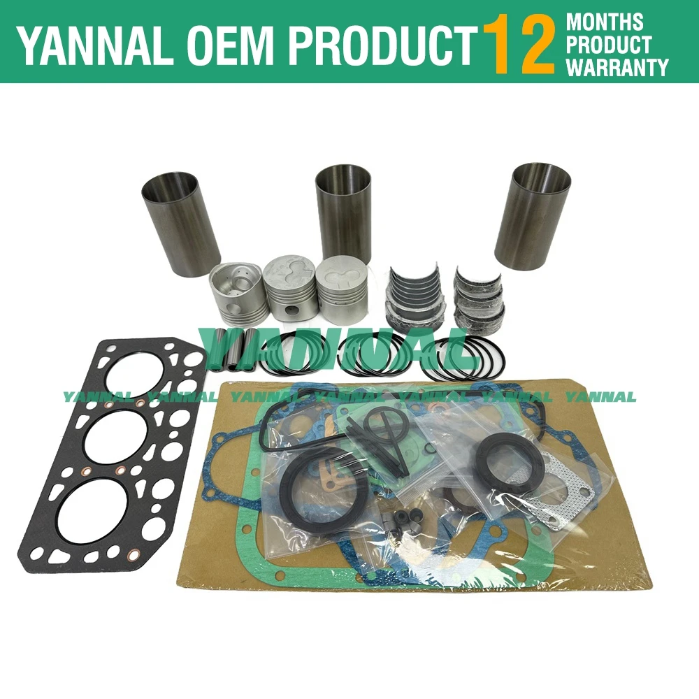 

New K3F Overhaul Rebuild Kit with Full Gasket Liner Piston For Mitsubishi MTE2000 MT20